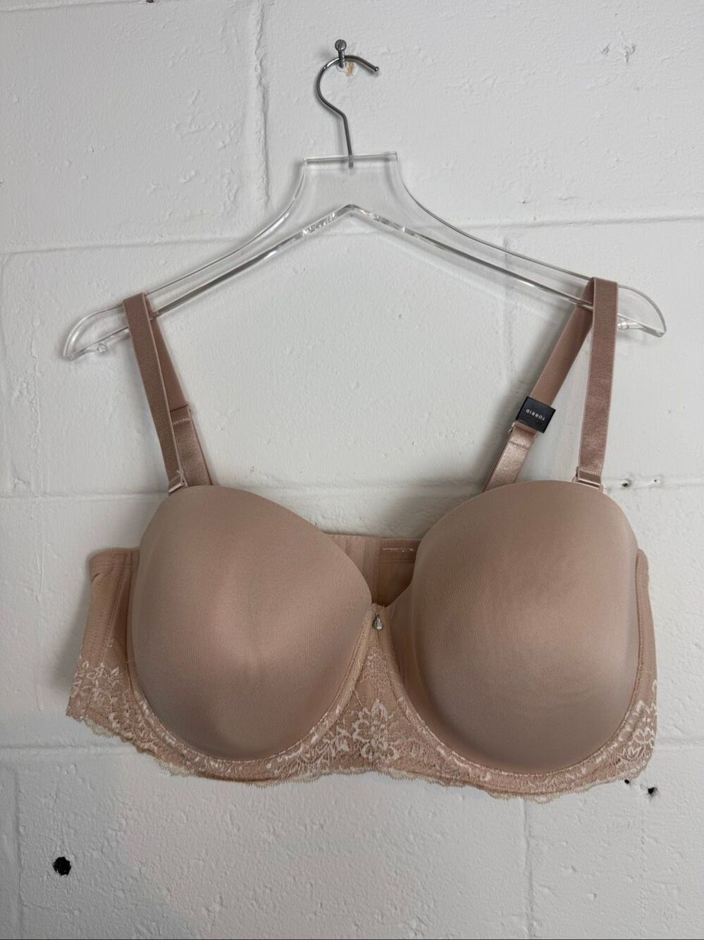 Torrid Women’s 42DDD NWT Push-Up Multi-Way Convertible Bra Nude Lace